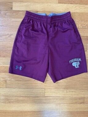 Under Armor Maroon Fordham University Athletic Shorts Men’s Medium FREE SHIPPING